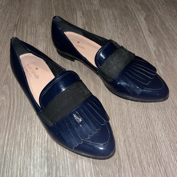 Kate Spade patent leather loafers size 7 1/2 like new - Picture 3 of 4